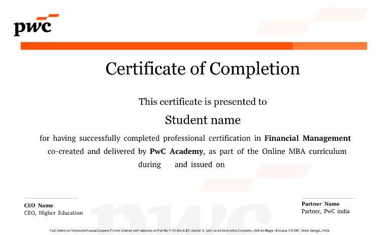 Specialisation Certificate